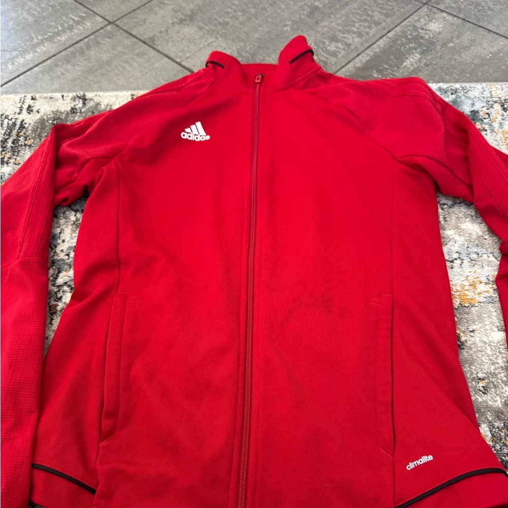Adidas Red Full-Zip Jacket